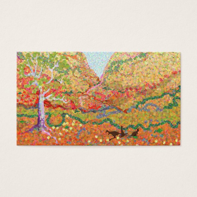 Australische Outdoor-Landschaftskunst mit Kängurus (Vorderseite)