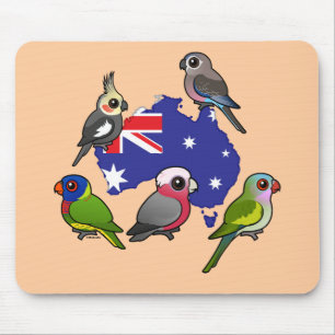 Australische Papageien Mousepad