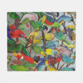 Australische Parakeets Fleece Blanket (Vorderseite (Horizontal))