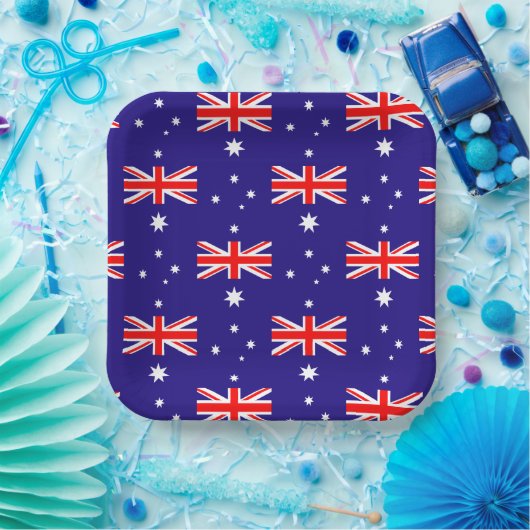 australische Party-Teller Pappteller (Party)