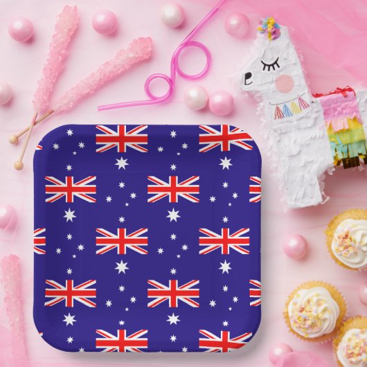 australische Party-Teller Pappteller (Party)