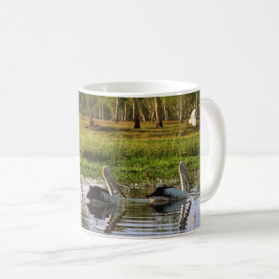 Australische Pelikane, Kakadu Nationalpark, NT Kaffeetasse