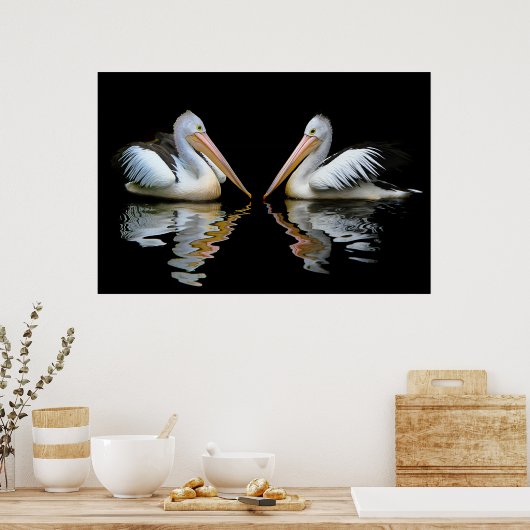 Australische Pelikangeschichte Poster (Küche)