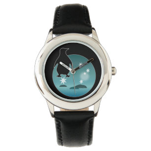 Australische Pinguin-Ikone scherzt Edelstahl-Uhr Armbanduhr