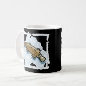 australische Platypus-Konstruktion Kaffeetasse (Vorderseite Links)