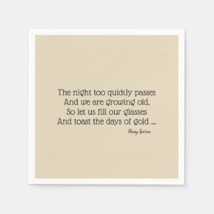 Australische Poetry Paper GRILLEN Napkins Serviette