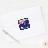 Australische poliert quadratischer aufkleber (Umschlag)