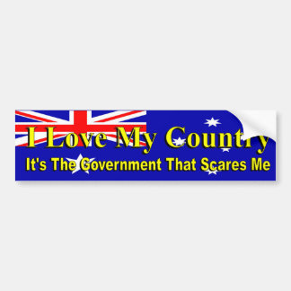 Australische Politik Liebe mein Land Govt Autoaufkleber