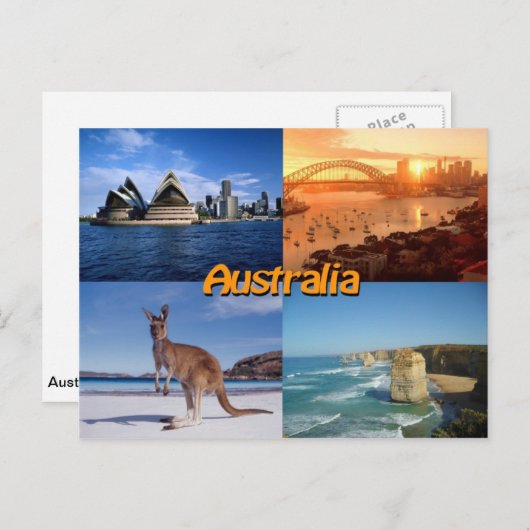 Australische Postkarte (Vorne/Hinten)