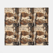 Australische Quokka Twins, Fleecedecke (Vorderseite (Horizontal))