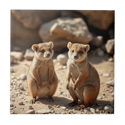 Australische Quokka Twins, Fliese (Vorderseite)