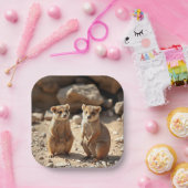 Australische Quokka Twins, Pappteller (Party)