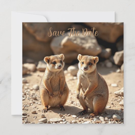 Australische Quokka Twins, Save The Date (Vorderseite)