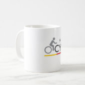 Australische Radfahrer-Party-Tasse Kaffeetasse (Vorderseite Links)
