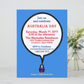 Australische Rednerin Penguin Personalisiert Einladung (Stehend Vorderseite)