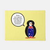 Australische Rednerin Penguin Personalisiert Fußmatte (Vorderseite)
