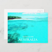 Australische Reise grüne Insel-Queenslands Postkarte (Vorne/Hinten)