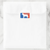 Australische Rind Dog Major League Docker Runder Aufkleber (Tasche)