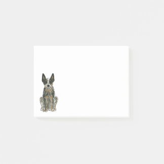 Australische Rinder Hund Blue Heeler ACD Art Post-it Klebezettel