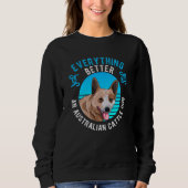 Australische Rinder-Hunde-Geschenkidee Sweatshirt (Vorderseite)