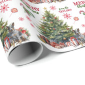 Australische Rinder Hunde Holiday Tree Geschenkpapier (Rolleneckpunkt)