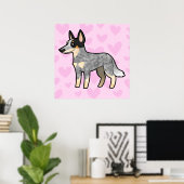 Australische Rinder-Hunde / Kelpie-Liebe Poster (Heimbüro)