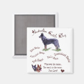 Australische Rinder Hunde Kunstgeschenke Magnet (Vorderseite/Rückseite)