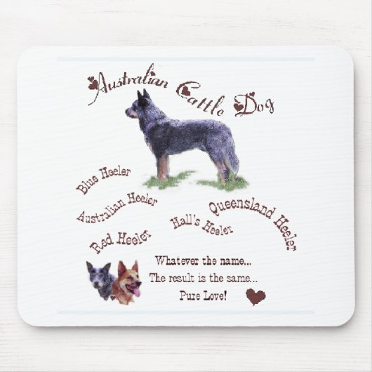 Australische Rinder Hunde Kunstgeschenke Mousepad (Vorne)
