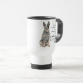 Australische Rinder Hunde Mama Travel Mug Reisebecher (VorderseiteRechts)