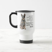 Australische Rinder Hunde Mama Travel Mug Reisebecher (Links)