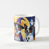 Australische Rinder Hunde Pumpkin Halloween Funny Kaffeetasse (VorderseiteRechts)