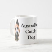 Australische Rinder-Hunde-Trivia-Tasse Kaffeetasse (Vorderseite Links)