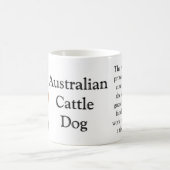 Australische Rinder-Hunde-Trivia-Tasse Kaffeetasse (Mittel)