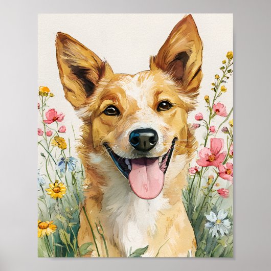 Australische Rinder Hunde Wand an Wand Kunst - Aqu (Vorne)