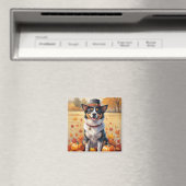 Australische Rinder im Herbst Leaves Erntedank Magnet (In Situ (Geschirrspüler))