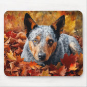 Australische Rinder im Herbst Leaves Fall Inspirie Mousepad (Vorne)