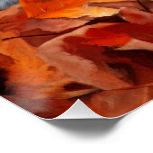 Australische Rinder im Herbst Leaves Fall Inspirie Poster (Ecke)