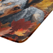 Australische Rinder im Herbst Leaves Fall Inspirie Schneidebrett (Ecke)