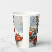 Australische Rinder in Sledge Let it Snow Weihnach Pappbecher (Rechts)