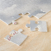 Australische Rinder in Sledge Let it Snow Weihnach Puzzle (Seite)