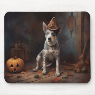 Australische Rinder-Kürbisse Halloween Gruselig Mousepad