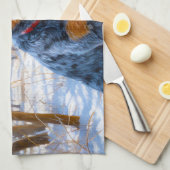 Australische Rinder Let It Snow Weihnachten Geschirrtuch (Viertel Falte)