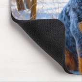 Australische Rinder Let It Snow Weihnachten Mousepad (Ecke)