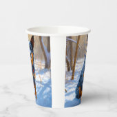 Australische Rinder Let It Snow Weihnachten Pappbecher (Links)