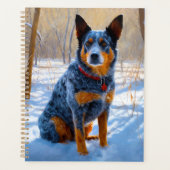 Australische Rinder Let It Snow Weihnachten Planer (Vorderseite)