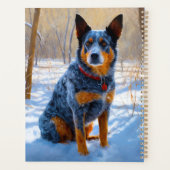 Australische Rinder Let It Snow Weihnachten Planer (Rückseite)