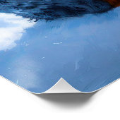 Australische Rinder Let It Snow Weihnachten Poster (Ecke)