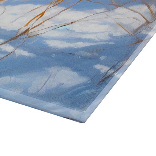 Australische Rinder Let It Snow Weihnachten Schneidebrett (Ecke)