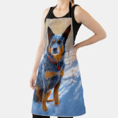 Australische Rinder Let It Snow Weihnachten Schürze (InSitu)