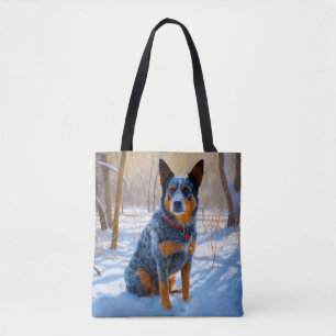 Australische Rinder Let It Snow Weihnachten Tasche